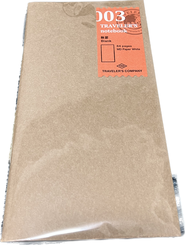 Traveler's  Company - Notebook refill 003 Blank
